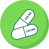 Twice Daily Dosing<sup>1</sup> Icon